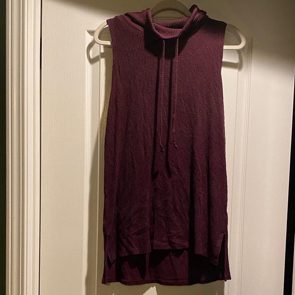 aerie Tops - Aerie Rich Purple Sleeveless Tunic